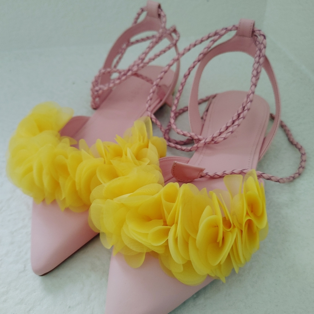 Pink and Yellow Brazilian sandals